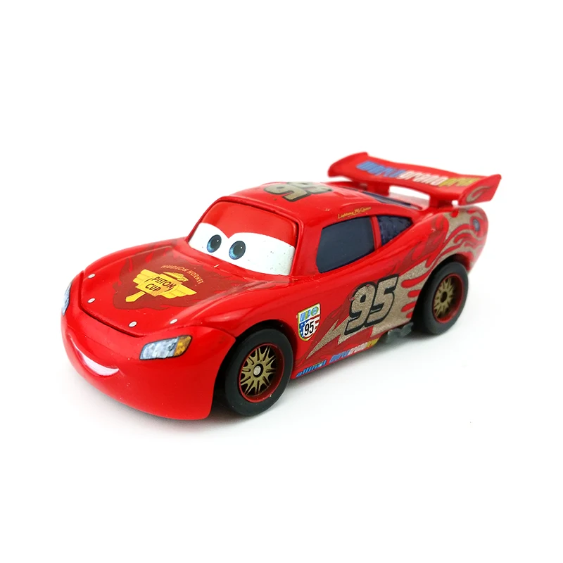 Disney Pixar Cars Finish Line Frenzy Gold Lightning McQueen 1:55 литая металлическая модель игрушечной машины