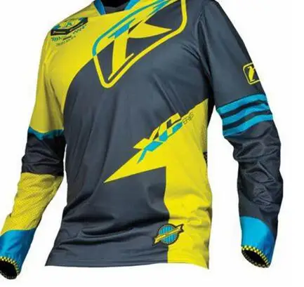 LEATT2020NuevoNueva llegada Jersey de POLIESTER de manga larga para Ciclismo/ropa para bicicleta de MTB Maillot Ciclismo - Цвет: Цвет: желтый