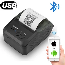 Thermal Printer Portable 58mm Bluetooth Receipt Printer Mini Handheld Mobile Printers for Android iOS Windows Pocket Bill Ticket