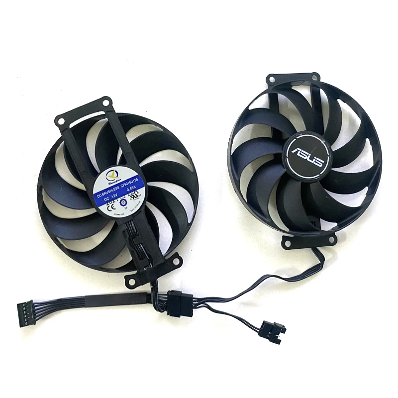 Rtx 3060 Gpu Ventilador para Asus Dual-rtx306012g Rtx3070 Rtx3060ti Ventiladores de Refrigeração Placa Gráfica Ventilador Mais Frio Peças 90 mm 6pin Cf9010u12s - Imagem 3
