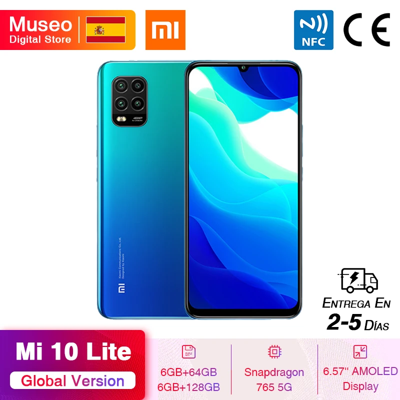 Глобальная версия Xiaomi Mi 10 Lite 5G смартфон 64 Гб/128 ГБ Snapdragon 76 NFC 6 57