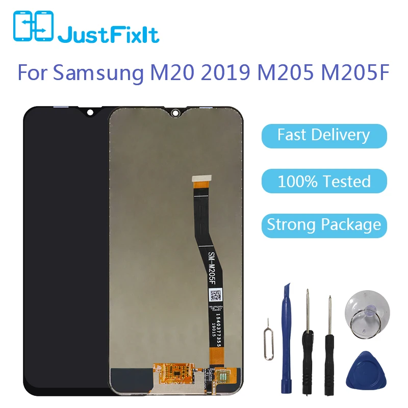 Для SAMSUNG Galaxy M20 2019 SM M205 M205F ЖК дисплей сенсорный экран дигитайзер сборка запасные