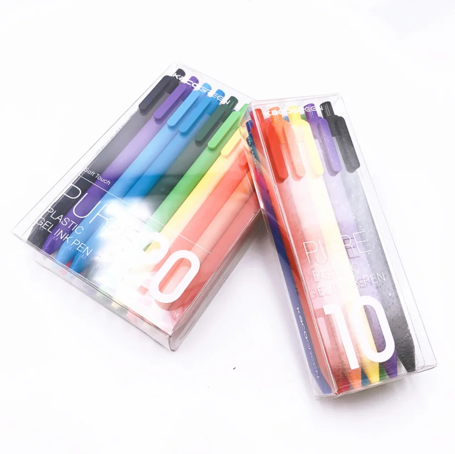 10/20 цветов Kaco Выдвижная шариковая ручка 0 5 мм плавное письмо Pennen Stylo Ball De Luxe Boligrafos