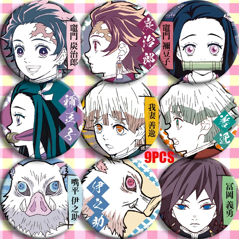 Японское аниме Demon Slayer: Kimetsu no Yaiba Kamado Tanjirou значок для косплея Мультяшные значки