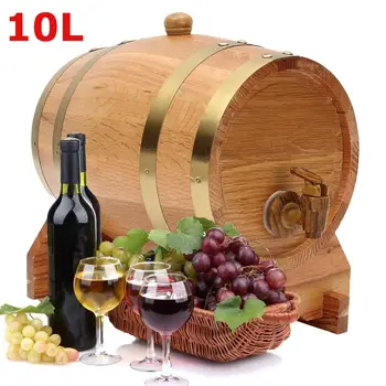 

10L Oak Pine Wine Barrel Storage Special Barrel Storage Bucket Beer Casks More Mellow And Flavorful