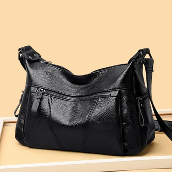 

Vintage Handbag 2020 Women Shoulder Messenger Bags Soft PU Leather Female Crossbody Bags for Women High Quality Bolsos Feminina