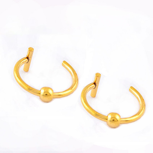 Surgical Steel Fake Nose Ring Nose Wrap Cuffs Fake Septum Clip In The Nose Hoop Lip Hoop Rings Conch Earring Body Jewelry