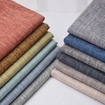 

148cmx100cm Plus Thick Linen Solid Color Coarse Cloth Cotton Linen Fabric Sofa Cover Tablecloth Curtain Pillow Dust Cloth Fabric