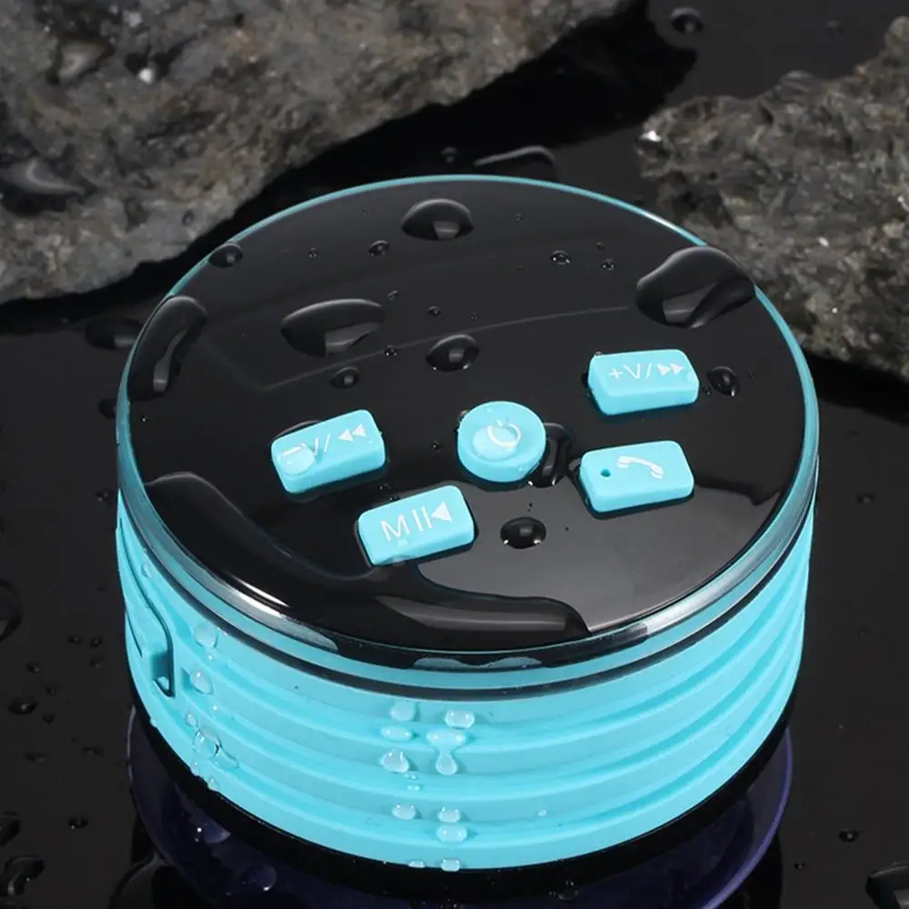 

IPX7 Waterproof Wireless Speaker With FM Radio Built-in Mic Portable Shower Radio Subwoofer Superior Sound