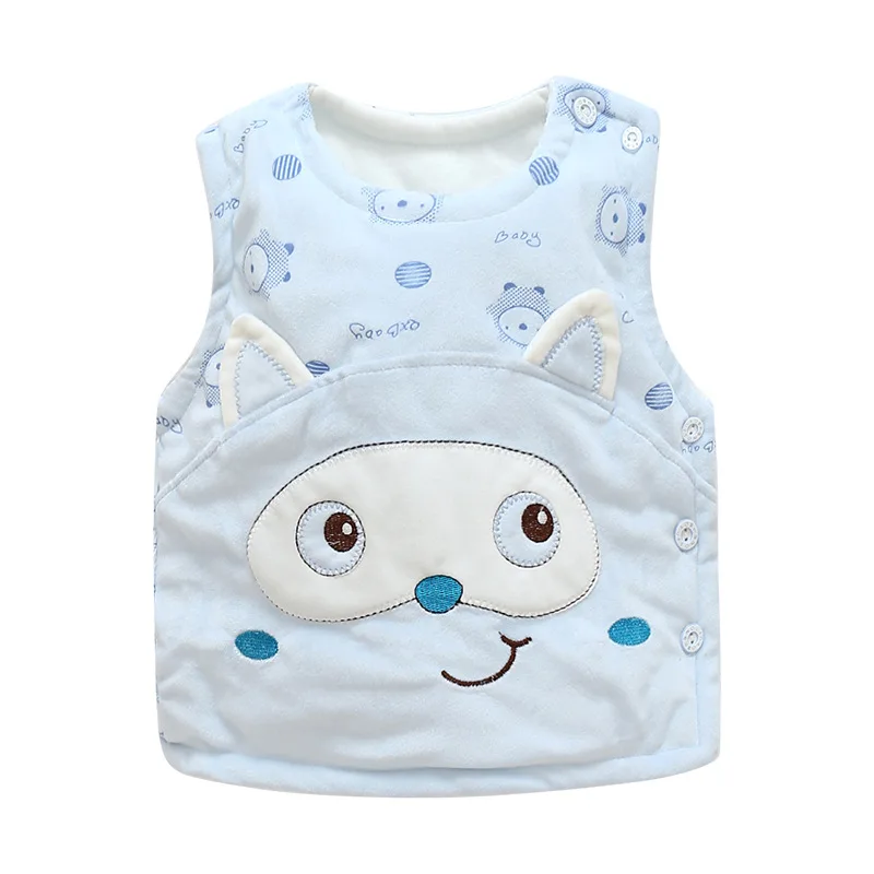 Luna/хлопковый жилет для малышей; одежда для маленьких мальчиков; зимние жилеты без рукавов с круглым вырезом для маленьких мальчиков; осенние зимние куртки для новорожденных мальчиков