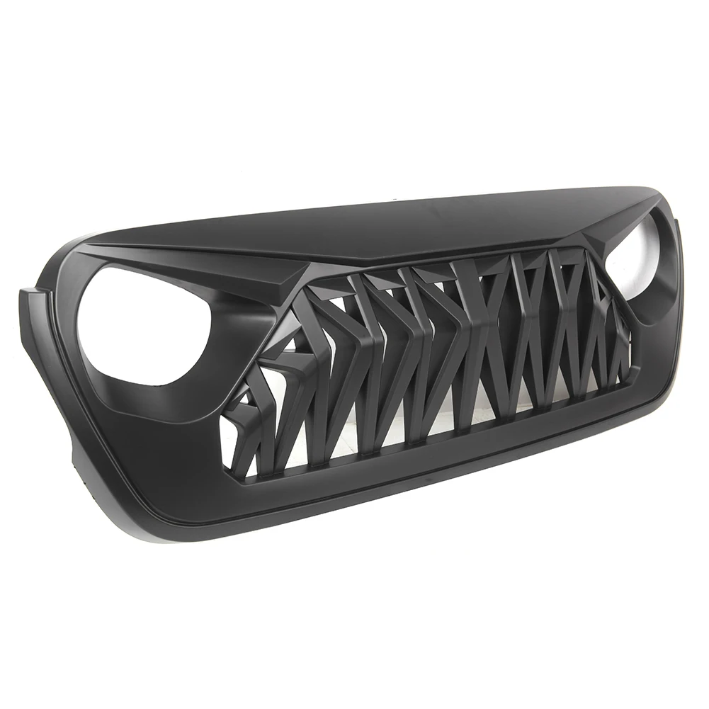  Shark Auto Front Grille Mesh Grill For Jeep Wrangler JL Unlimited 2/4 Door 2018-2019 & Jeep Gladiat