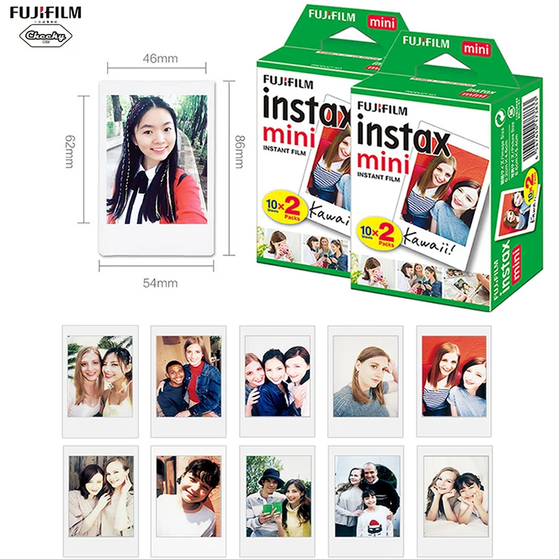 Белая фотопленка Fujifilm Instax Mini 9 10 20 40 60 80 100 листов для Fuji Instax mini 9 8 7s 25 50 90 для Polaroid FUJI Instant