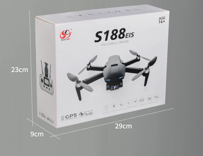 2022 New S188 Drone 4K 8K GPS 5G WiFi 2 Axis Gimbal With HD Camera Rc Distance 3KM Professional Brushless Quadcopter PK F11S biggest rc helicopter you can buy