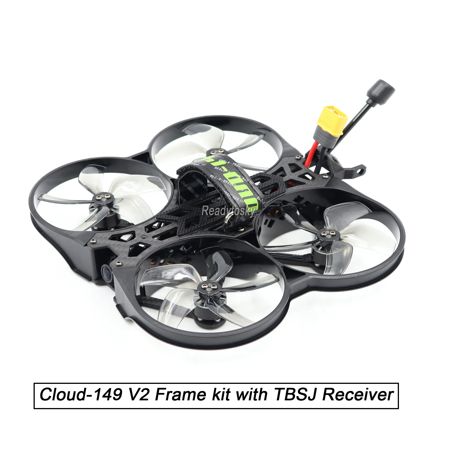 

PNP CLOUD-149 V2 133 3inch Carbon Fiber Frame F411AIO Flight Control 1408 3000KV Motor 20A BLHELI_ S ESC TBSJ Receiver 400mW VTX