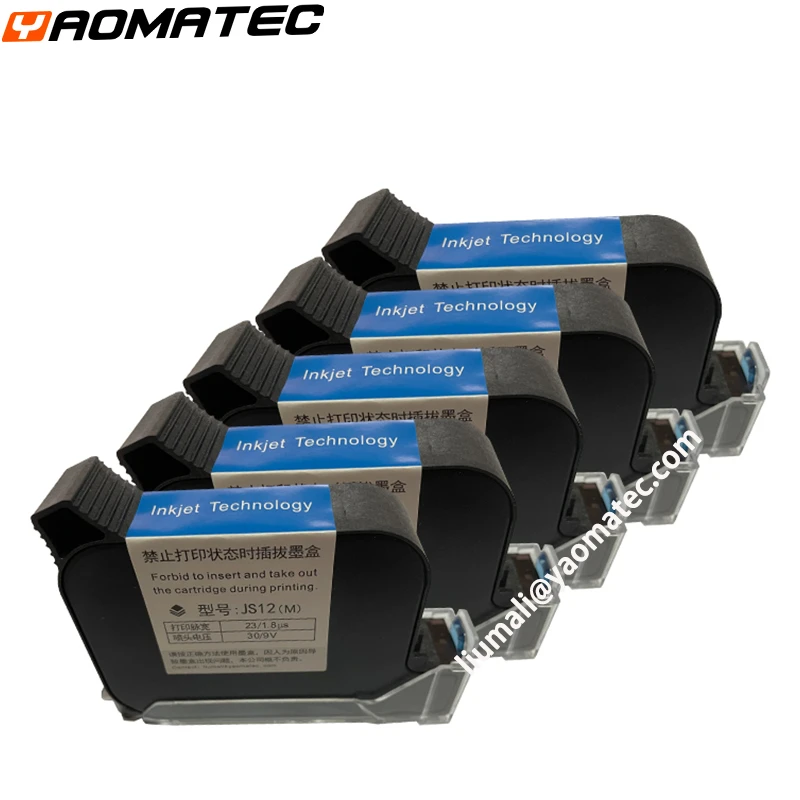 5 pcs black A level JS12 compatible HP JS12 Quick fast dry Eco solvent 12.7mm handheld hand jet