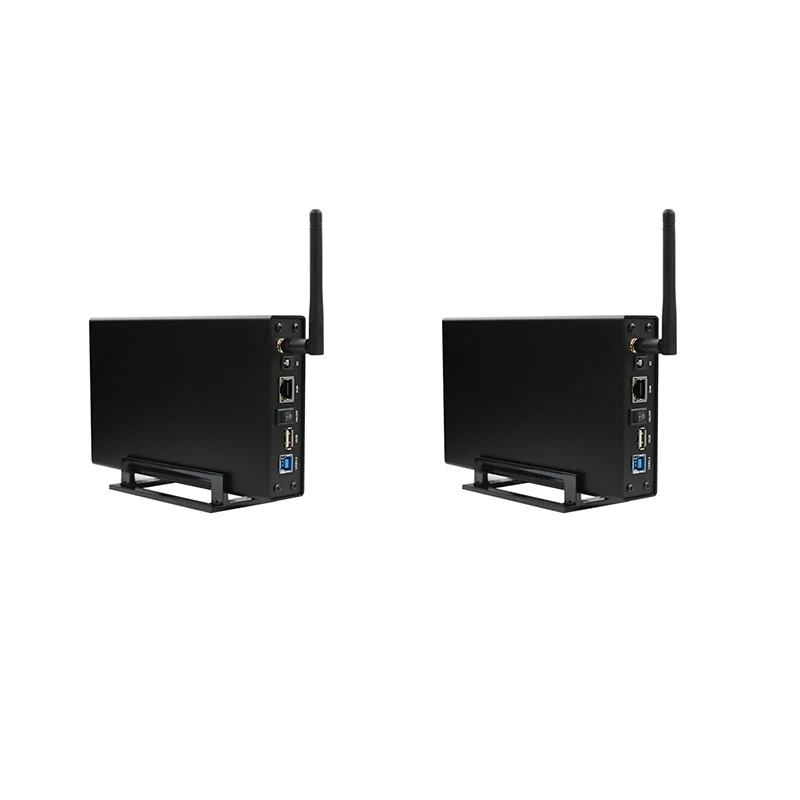 Blueendless-carcasa de disco duro externo Rj45 Nas, antena Wifi inalámbrica, Sata, Usb 3,0, Wifi, Hdd, interfaz, caja de aluminio Hdd 3.