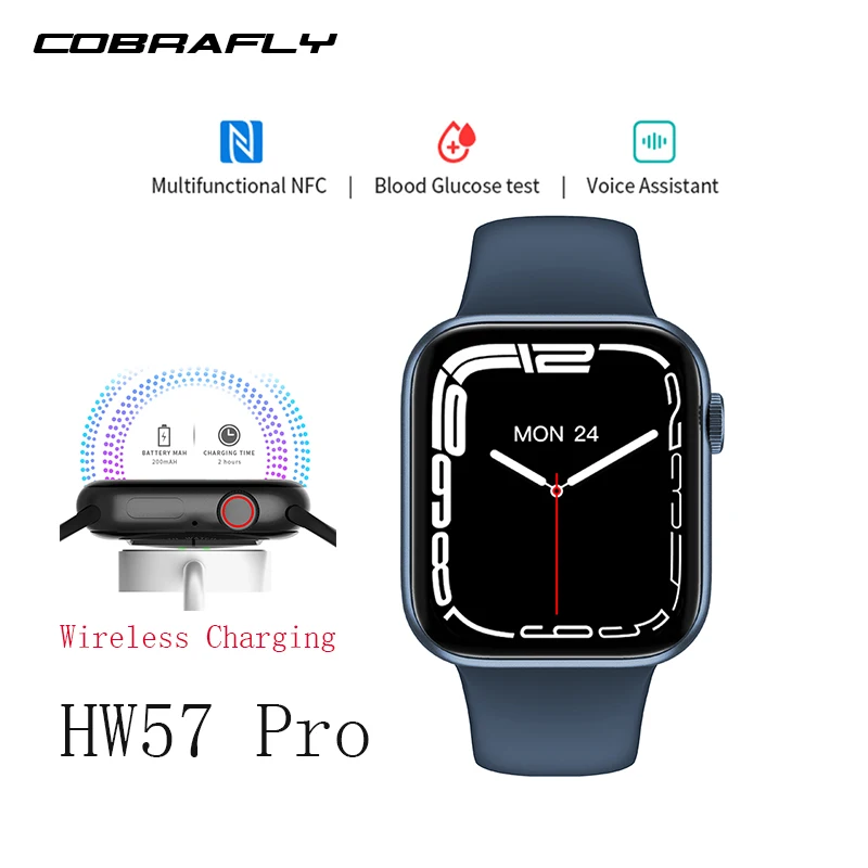 Смарт-часы Cobrafly Iwo HW57 Pro оригинальные мужские умные часы серии 7 с беспроводным