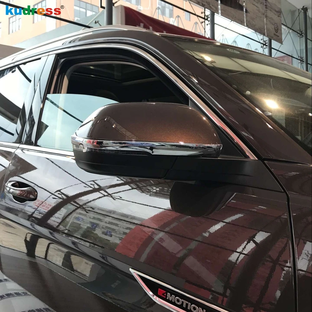 

For VW Volkswagen Teramont Atlas 2017 2018 Chrome Side Door Mirror Cover Rear View Cap Garnish Overlay Protector Car Styling