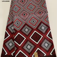 LIULANZHI африканская восковая ткань гарантированное качество Анкара воск полиэстер ткань для платья 6 ярдов настоящая ва ткань ML56L01-ML56L10