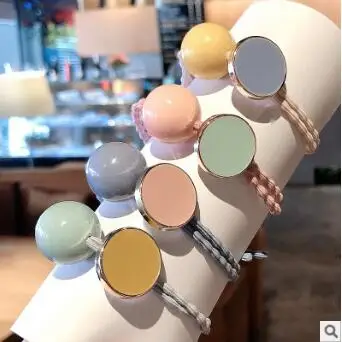 Mix Colore 120 шт/Партия DIY простой мульти жемчужный браслет двойное использование резинка для волос эластичность Резиновый Ремешок Инструменты для укладки волос аксессуары HA1330 - Цвет: Mix Colore
