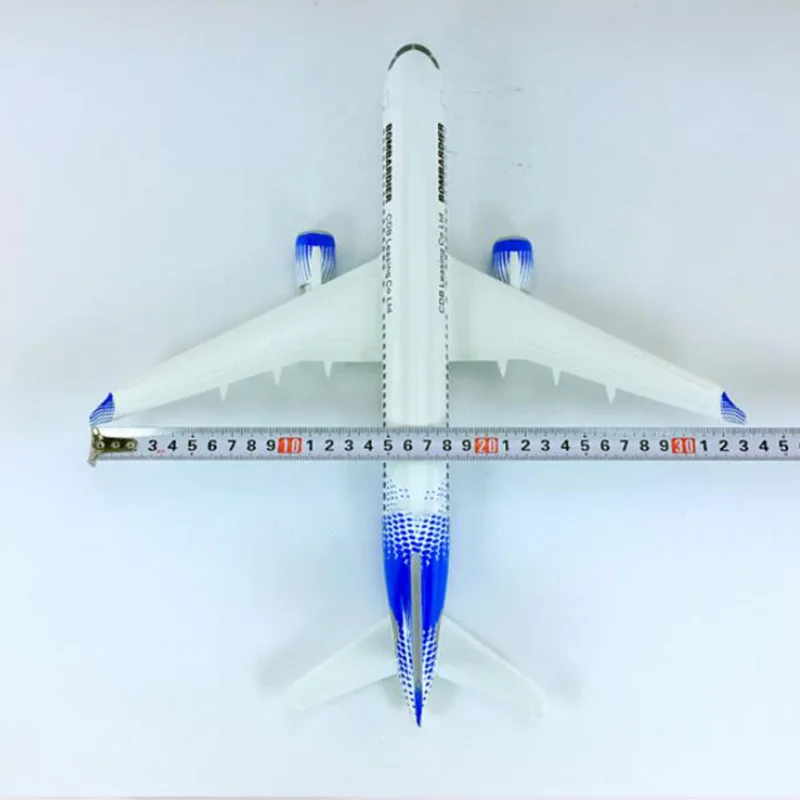 36CM1: 100 модель Bombardier CS300 авиакомпания с базовым сплавом самолет Коллекционная модель дисплея игрушки коллекция подарки для детей