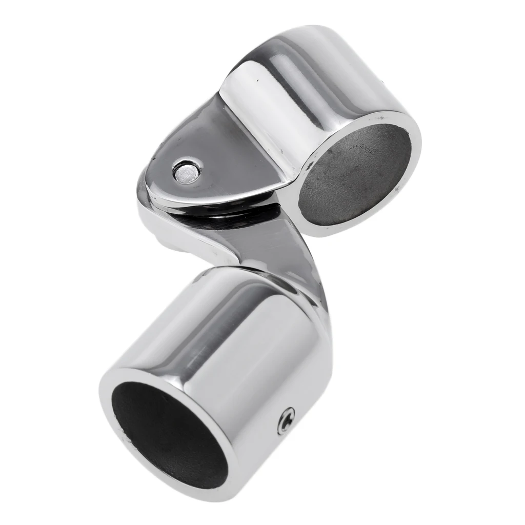 316 Stainless Steel Bimini Top Cap Eye End 25mm Deck Hinge Mount