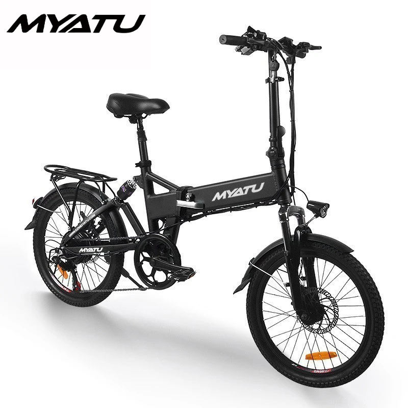 

MYATU 20 inch Electric bike 48V8A Lithium Battery Aluminum Alloy Folding electric Bicycle 250W Powerful Mountain bike city ebike