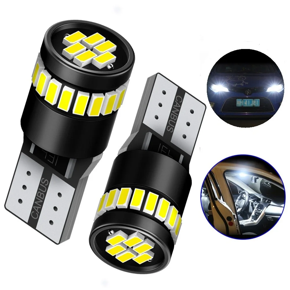 2x T10 Светодиодная лампа Canbus W5W 168 194 габаритная подсветка для Audi A6 C5 C6 C7 A3 8P 8V A4 B5 B6 B7 B8