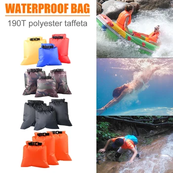 

3pcs/set Mobile Phone Storage Bags 3/5/8L Waterproof Outdoor Drift Surfing Bags Swimming Portable Outdoor Elements