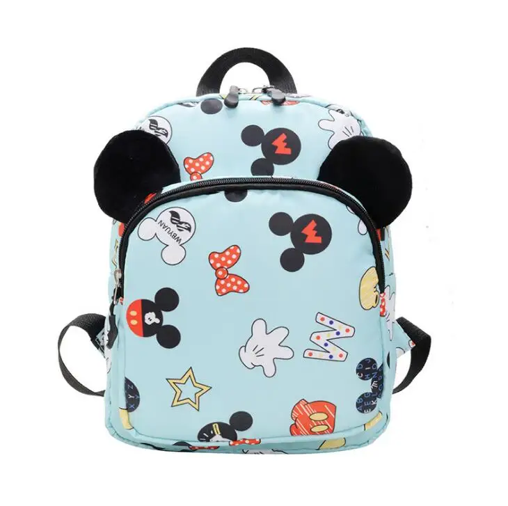 Mochila de Disney de mickey mouse para niños, bolso escolar de dibujos animados de Minnie