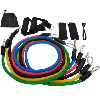 

11 Pcs / Set Resistance Bands Fitness Rubber Tubes Stretch Home Elastic Pull Rope muscle training exercise equipment