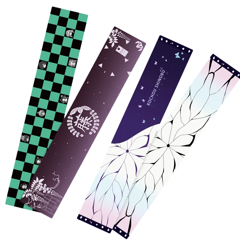 

Brdwn Demon Slayer Kimetsu no Yaiba Unisex Kamado Tanjirou Kochou Shinobu Wisteria sinensis Cosplay Scarf Anime Scarves