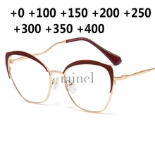 Модные пресбиопии по рецепту для чтения Пресбиопии мужские очки модные квадратные полуобода классические очки для чтения для женщин NX
