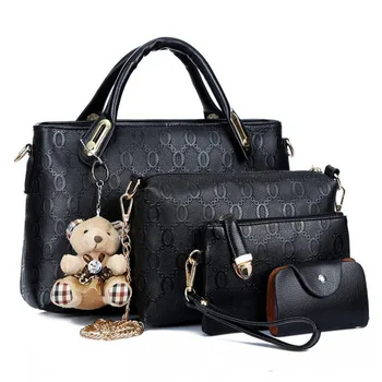 

Multifunctional set large capacity tote bag exquisite messenger bag lightweight handbag compact wallet