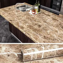 PVC Kitchen Wall Stickers 3M / 5M Marble Bathroom Countertop Waterproof Self Adhesive Wallpaper Fast Shipping