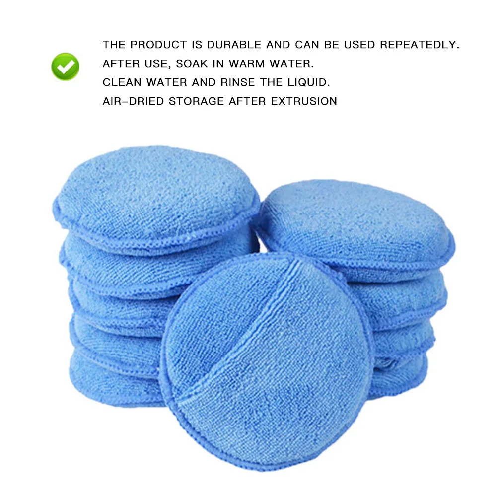 Мягкая микрофибра для нанесения воска на автомобиль полировальная губка и