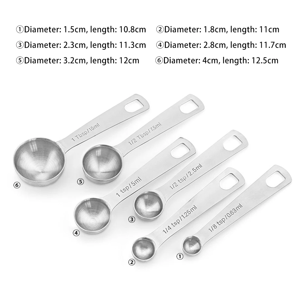 Dropship Measuring Spoons: U-Taste 18/8 Stainless Steel Measuring Spoons  Set Of 9 Piece: 1/16 Tsp; 1/8 Tsp; 1/4 Tsp; 1/3 Tsp; 1/2 Tsp; 3/4 Tsp; 1 Tsp;  1/2 Tbsp & 1 Tbsp