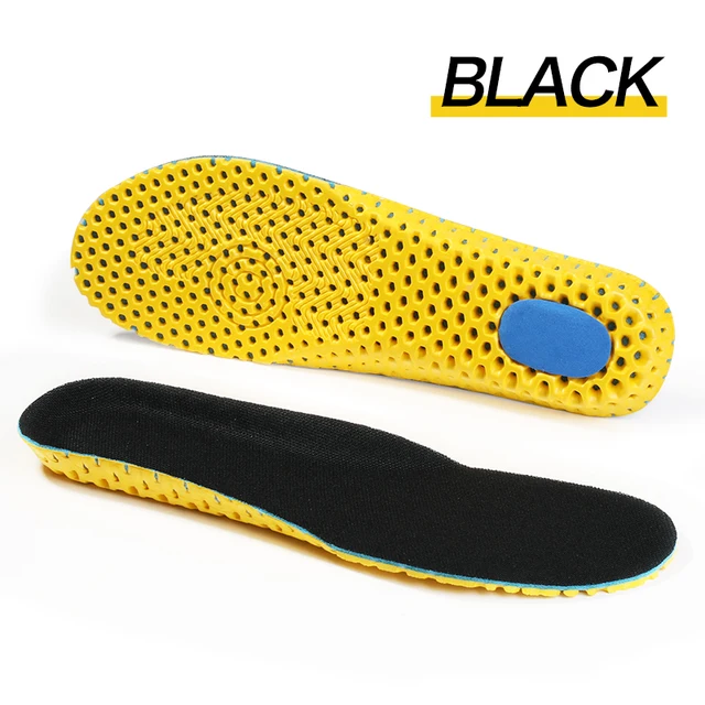 Bangni Memory Foam Insoles Orthopedic Sport Support Insert Woman Men Shoes Feet Soles Pad Orthotic Breathable Running Cushion 1 Pad Black Insole