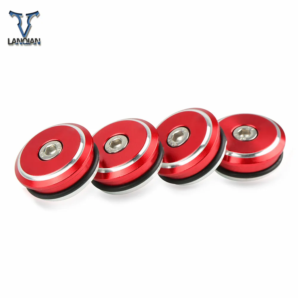 4 pieces Motorcycle Accessories Motorbike Aluminum Frame Hole Cover For Ducati 1199 Panigale 2012 2013 2014 2015