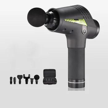 

Massage Gun Electric Body Six Heads Massager Impact Muscle Massage Physiotherapy Massage Gun Massager for Neck and Back Relaxer
