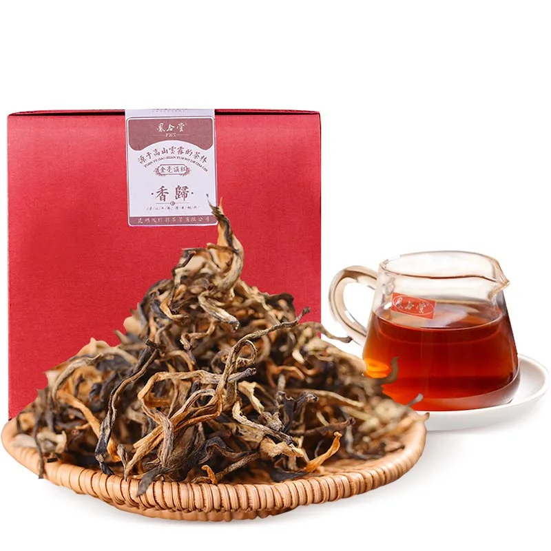 

Xiang Gui Jin Hao * 400g Chinese Special Yunnan Fengqing Dianhong Kung Fu Red Tea Dian Hong Quality Healthy Black Cha