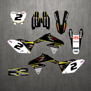 

Motorcycle stickers custom complete tool graphics background decal sticker quantity luster for the teamRMZ450 08-17Cross-country