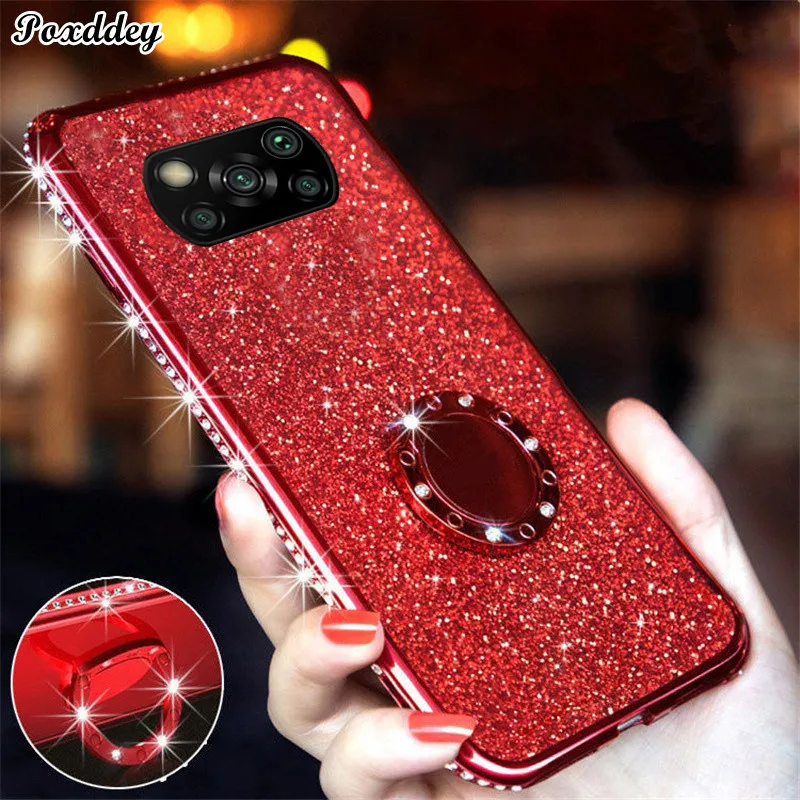 Роскошный блестящий чехол из ТПУ Для Xiaomi Poco X3 NFC Mi 11 10T Lite 9 10 A3 8A Redmi Note 7 8 Pro 8T 9S