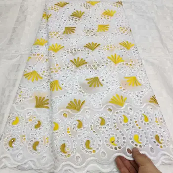 

African Cotton Lace Fabric 2019 High Quality Swiss Voile Lace In Switzerland Cotton Swiss Dry Lace Fabric Nigeria Wedding Dress