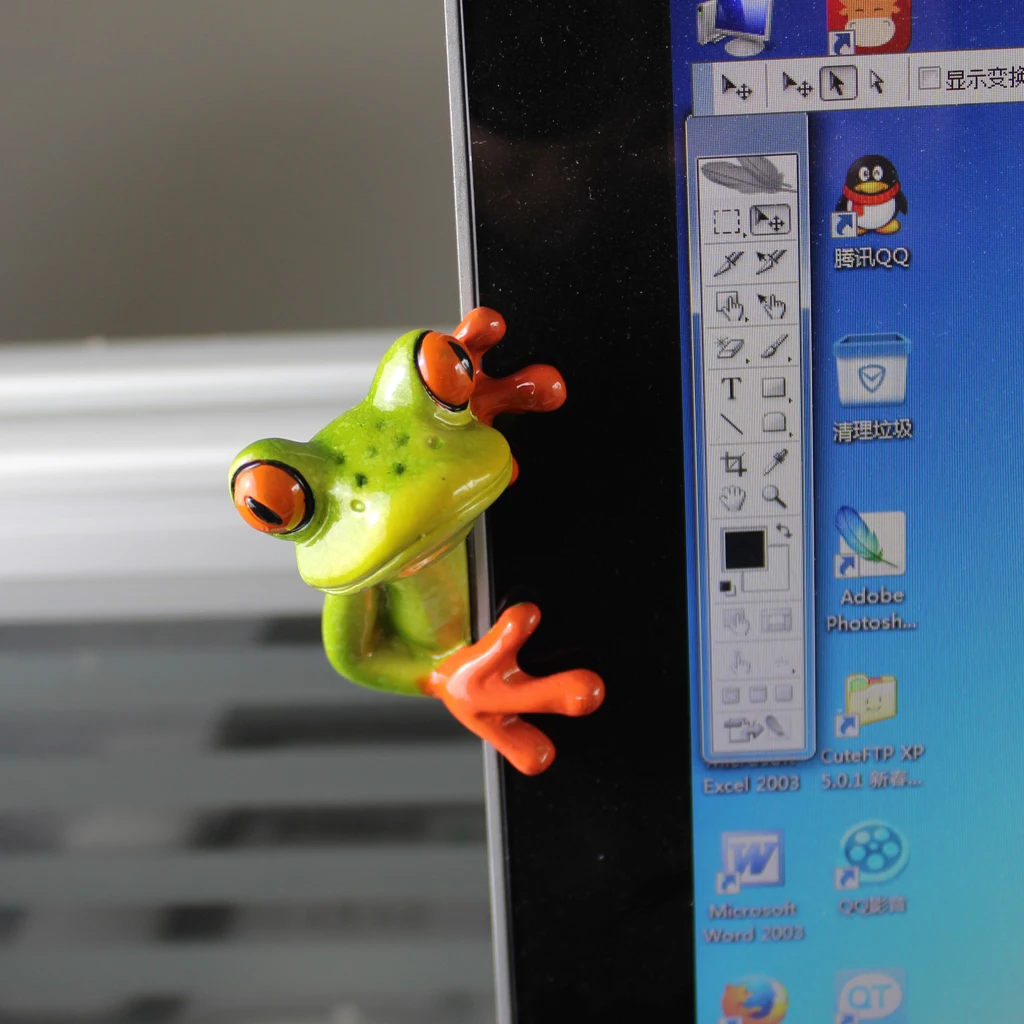 3D Resin Frogs Figurine Cute Animal Resin Miniatures Craft Home Fairy Garden Ornament Decor Gifts