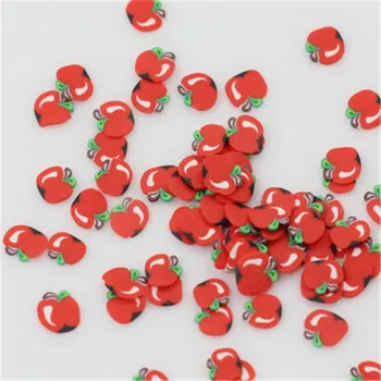 

20g/set Apple Slices Addition for Slime Supplies Slide Charms Kits Slimes Polymer Clear Slime Accessories Putty Nail Art Gift