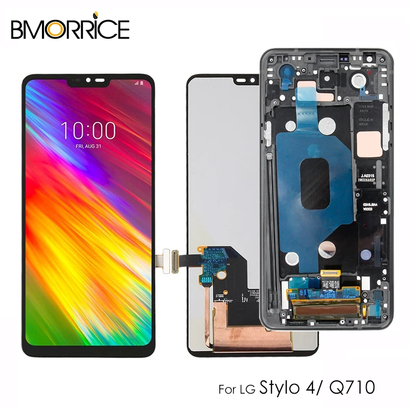 

LCD Display For LG Q Stylo 4 Stylo4 Q710 Q710MS Q710CS LCD Touch Screen Digitizer Assembly Replacement Black No/with Frame