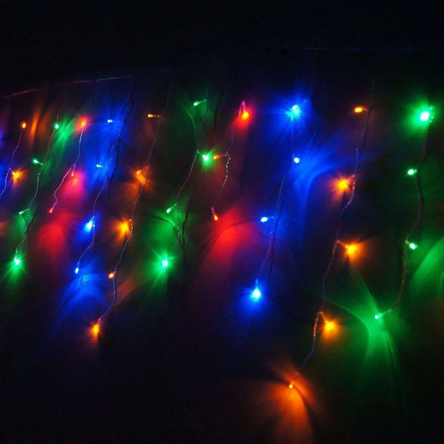 LED Curtain Icicle String Fairy Light 3-24M LED Christmas Garland Indoor Outdoor Party Garden Stage Decorative Lights 110V 220V (18)