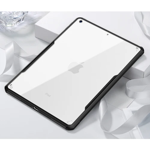 XUNDD акрил+ ТПУ защитный чехол для планшета, чехол для iPad 10,2 противоударный жесткий чехол для ПК для iPad 10,2 - Цвет: Черный