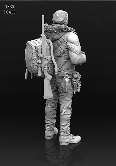 1/35 Resin Figure Model kits 1  figure Unassambled Unpainted C574 2